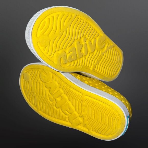 Native Shoes Jefferson Toddler Slip-On Canary Yellow Sneakers Size C 6 - Picture 7 of 7